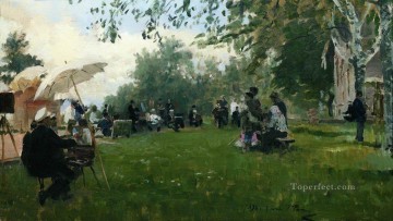  repin art - on the academic cottage 1898 Ilya Repin